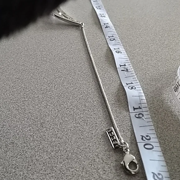 Chicos faux pink pearl and silver necklace. - Picture 9 of 12